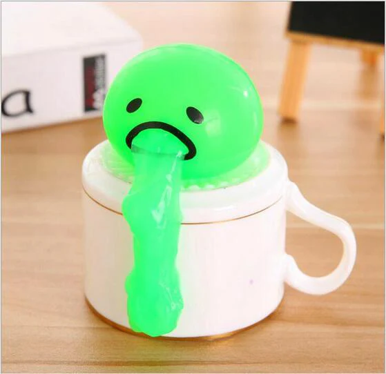 Puking Ball Brother Egg Yolk Pinch Vomit Spoof And Play Tricky Toys - Image 10