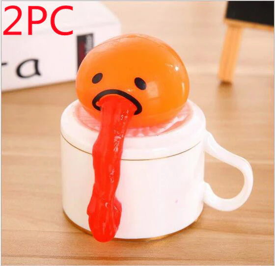 Puking Ball Brother Egg Yolk Pinch Vomit Spoof And Play Tricky Toys - Image 16