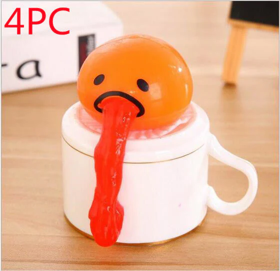 Puking Ball Brother Egg Yolk Pinch Vomit Spoof And Play Tricky Toys - Image 18