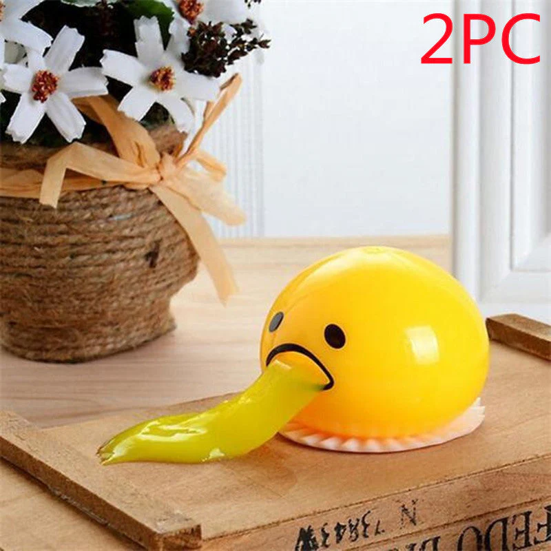 Puking Ball Brother Egg Yolk Pinch Vomit Spoof And Play Tricky Toys - Image 26