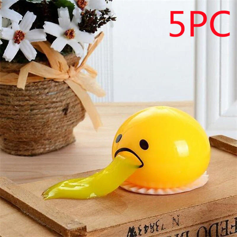 Puking Ball Brother Egg Yolk Pinch Vomit Spoof And Play Tricky Toys - Image 29