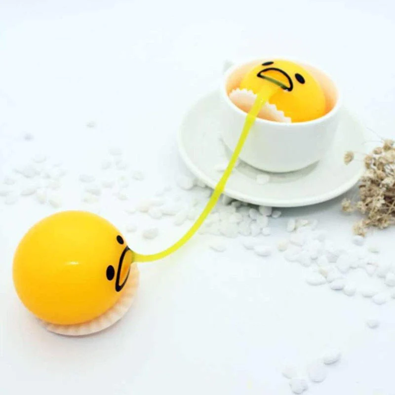 Puking Ball Brother Egg Yolk Pinch Vomit Spoof And Play Tricky Toys - Image 3