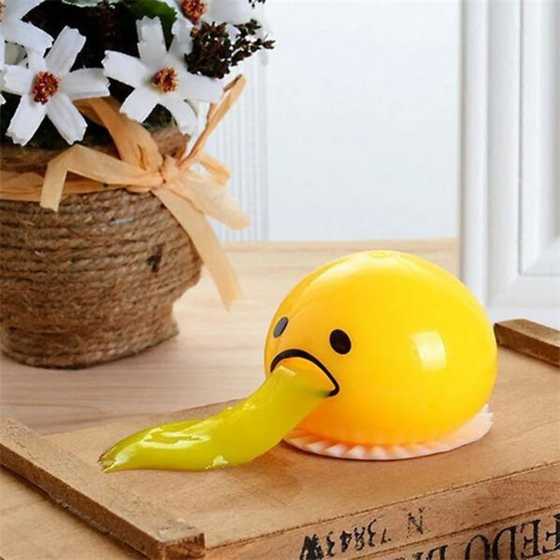 Puking Ball Brother Egg Yolk Pinch Vomit Spoof And Play Tricky Toys - Image 42