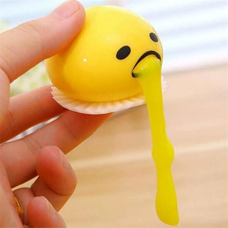 Puking Ball Brother Egg Yolk Pinch Vomit Spoof And Play Tricky Toys - Image 7