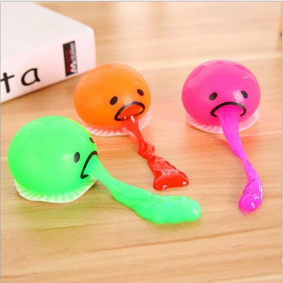Puking Ball Brother Egg Yolk Pinch Vomit Spoof And Play Tricky Toys - Image 9