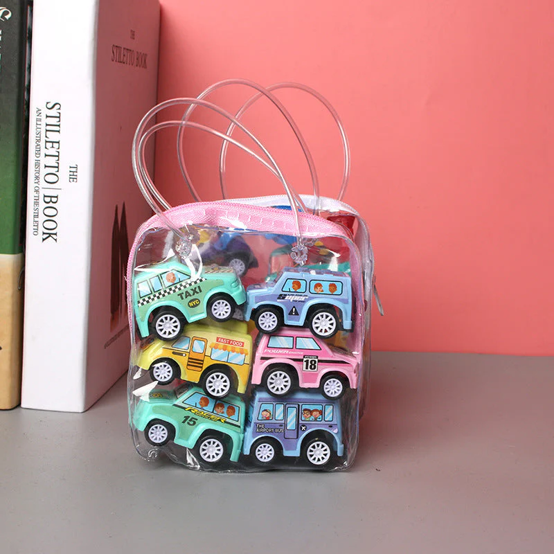 Pull Back CarInertial Car Pull Back carChildren's Fall Resistant Engineering VehicleExcavatorFire TruckTrolley Toy Stall - Image 4