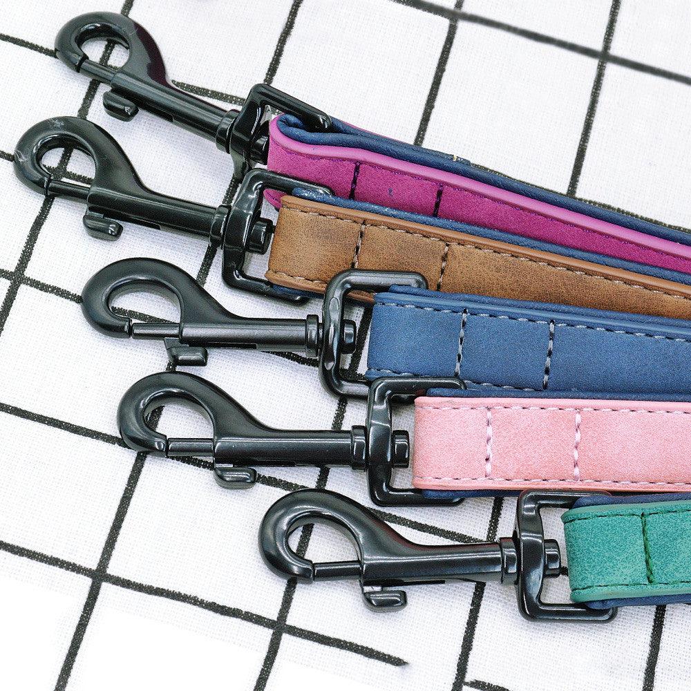 Pull-Resistant Leather Dog Leash - Image 2