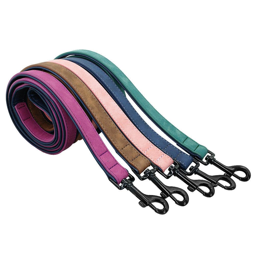 Pull-Resistant Leather Dog Leash - Image 8