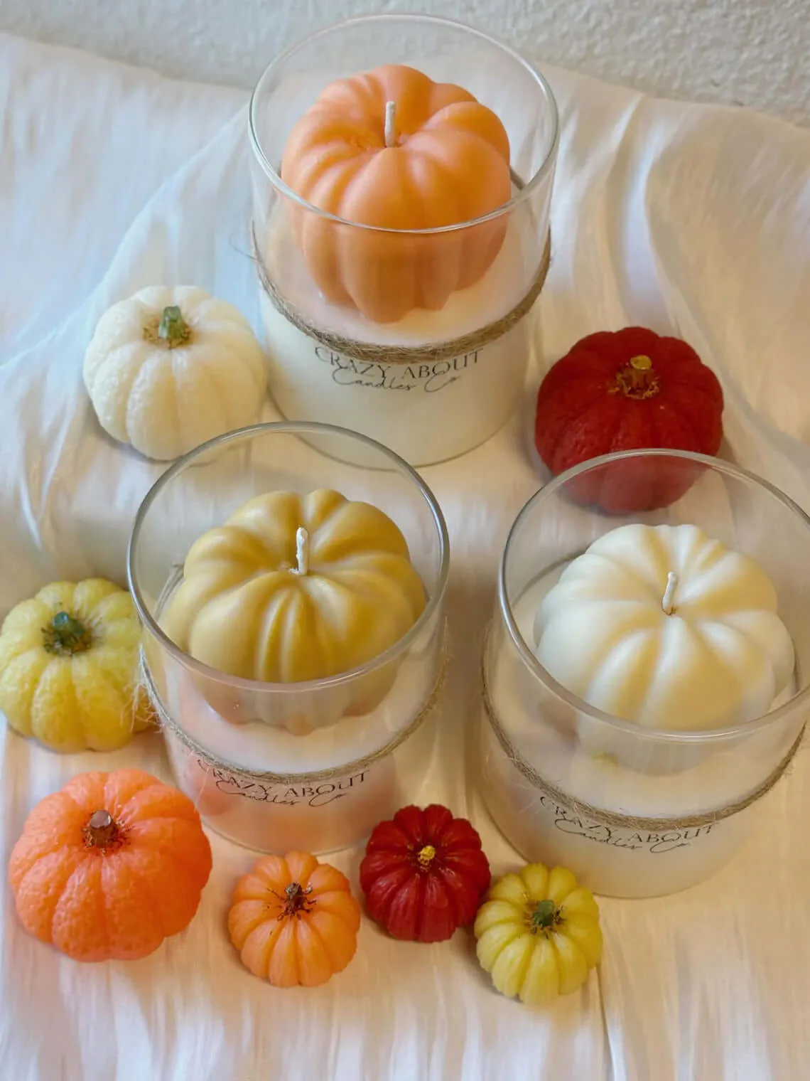 Pumpkin Candle in Glass Jar | Handcrafted Soy Wax - Image 10