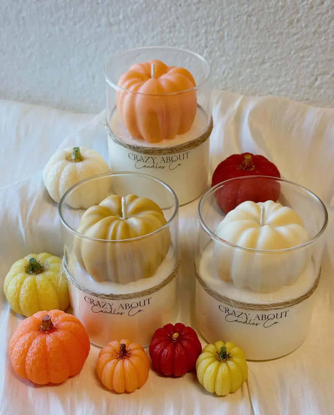 Pumpkin Candle in Glass Jar | Handcrafted Soy Wax - Image 2