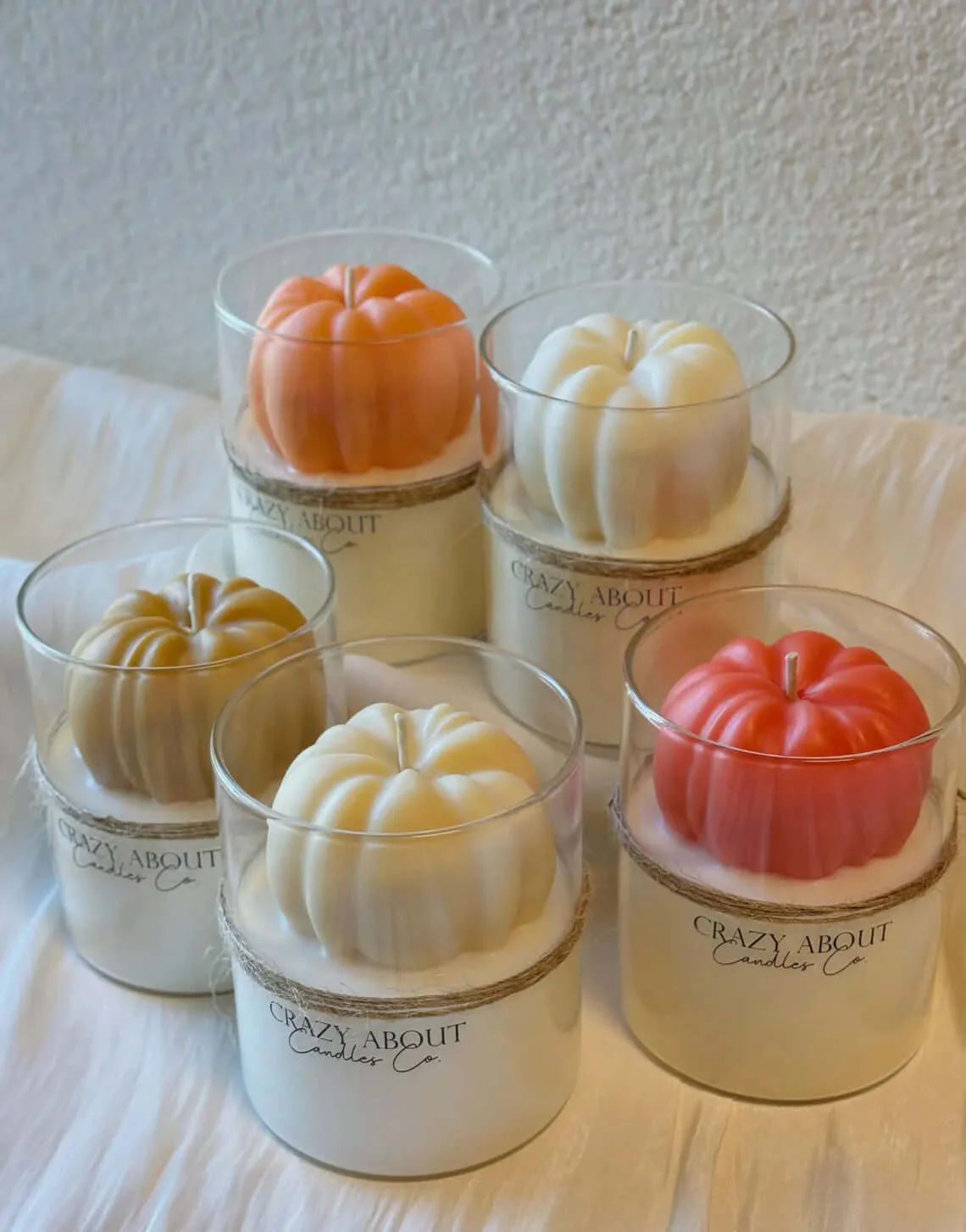 Pumpkin Candle in Glass Jar | Handcrafted Soy Wax - Image 3