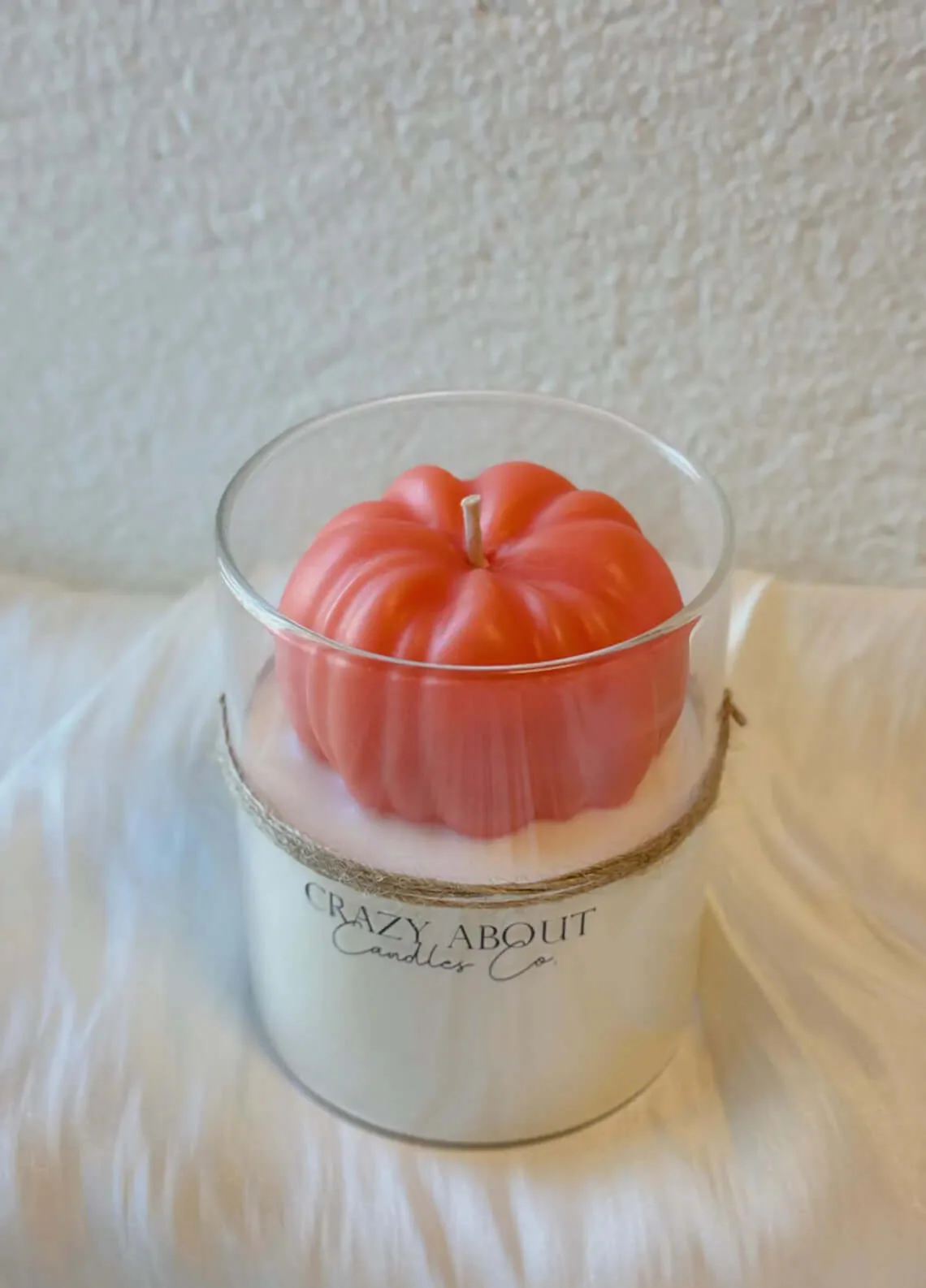 Pumpkin Candle in Glass Jar | Handcrafted Soy Wax - Image 6