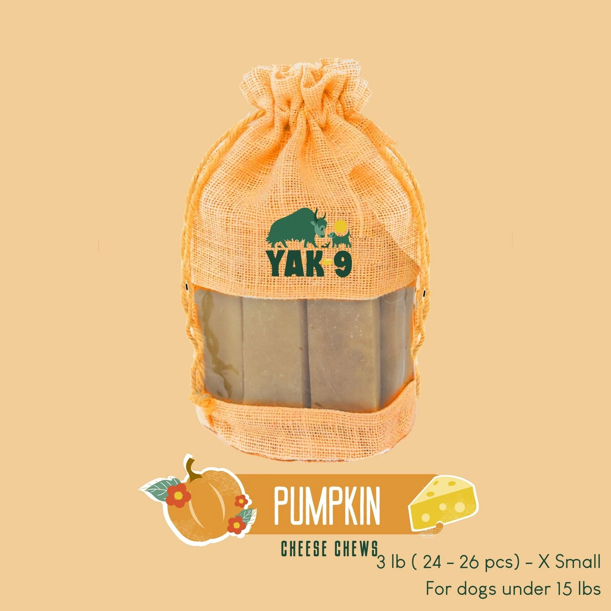 Pumpkin Cheese Chews for Dogs - Image 11