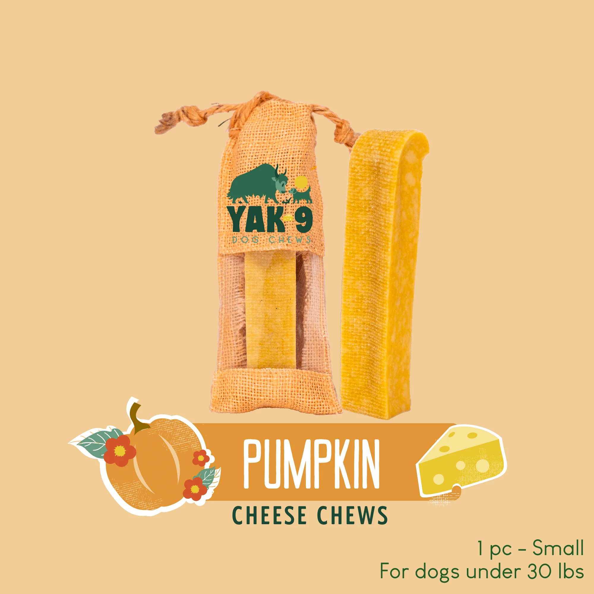 Pumpkin Cheese Chews for Dogs - Image 24