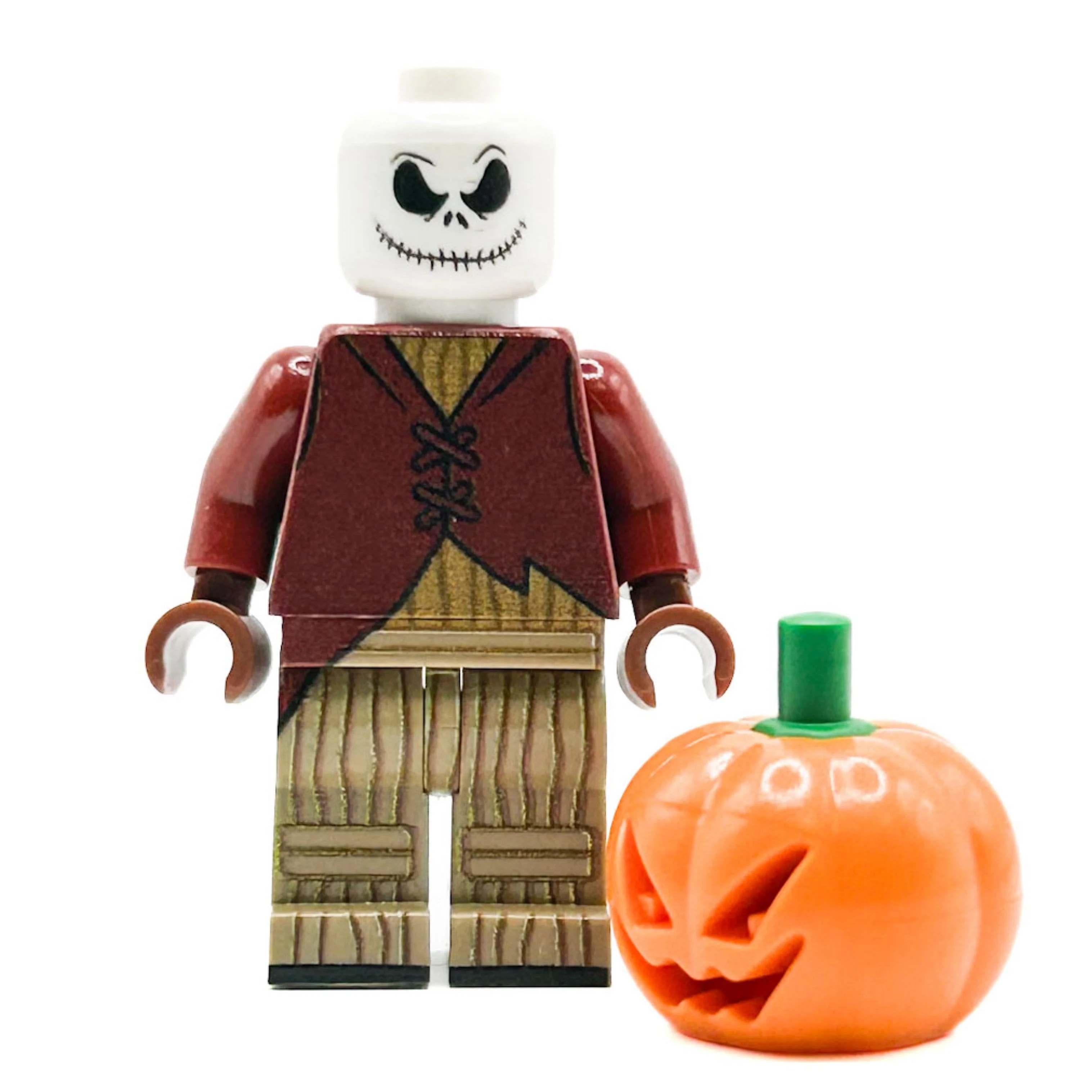 Pumpkin King Minifig made using LEGO parts - Image 2