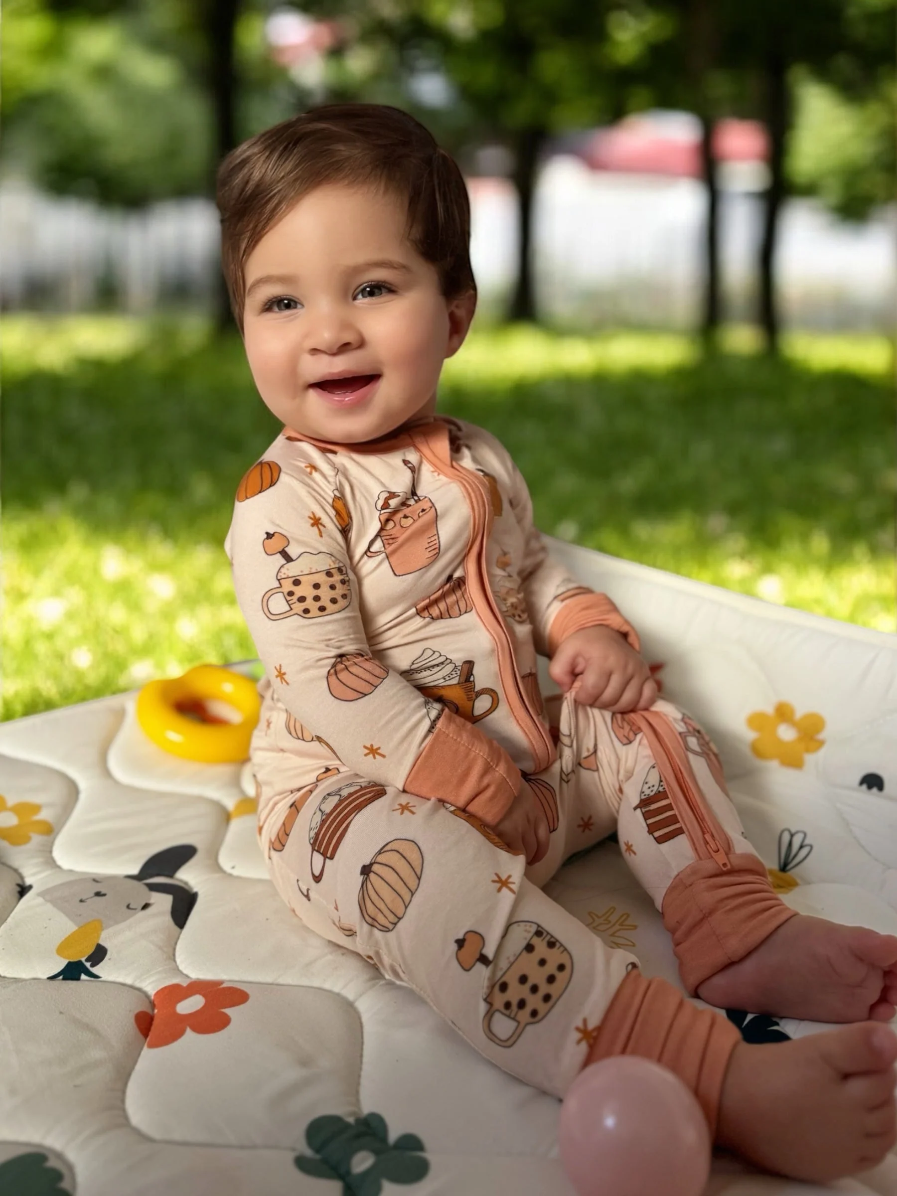 Pumpkin Spice (Convertible Zip Footies) - Image 3
