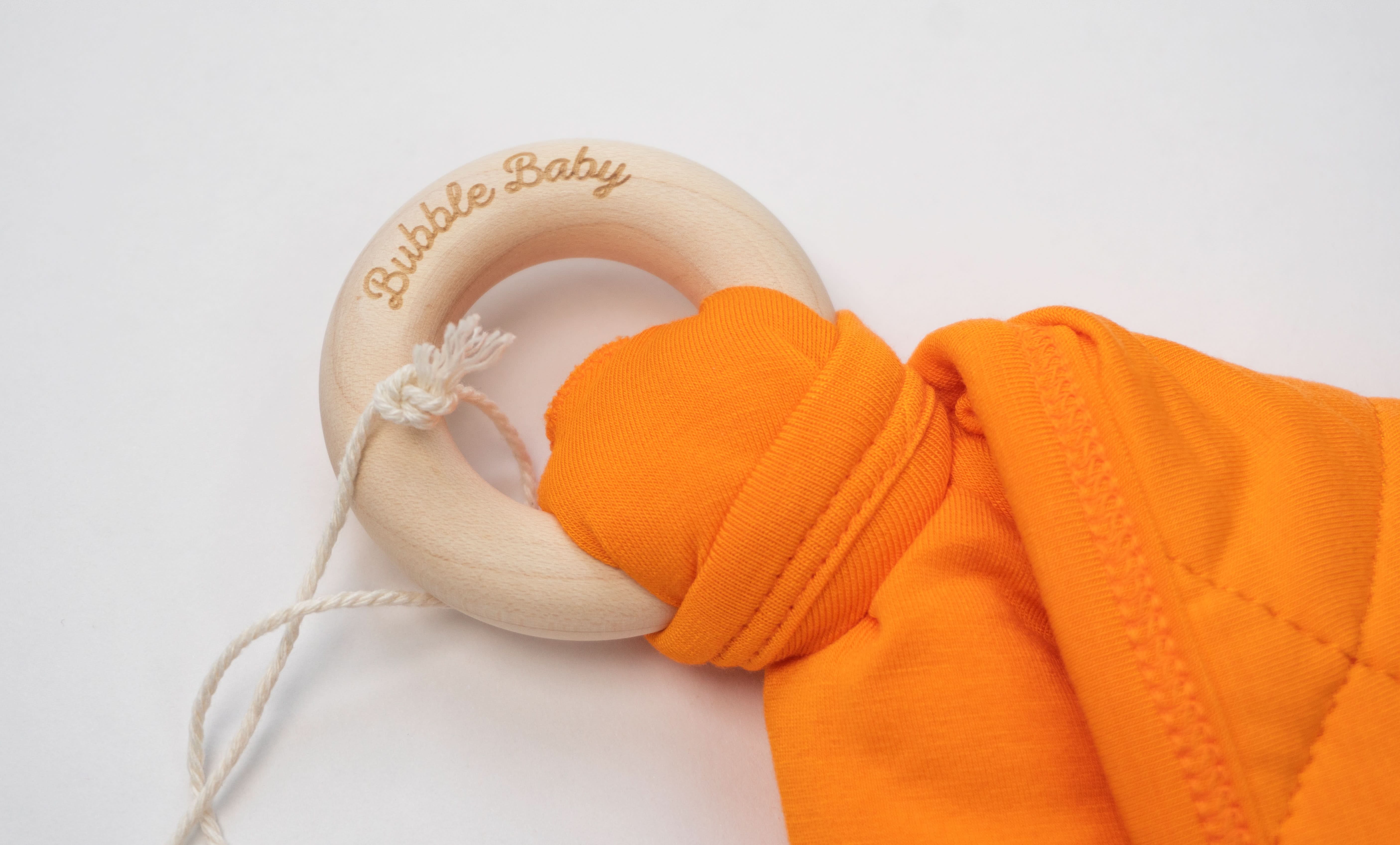 Pumpkin | Sprig Quilted Lovey - Image 2