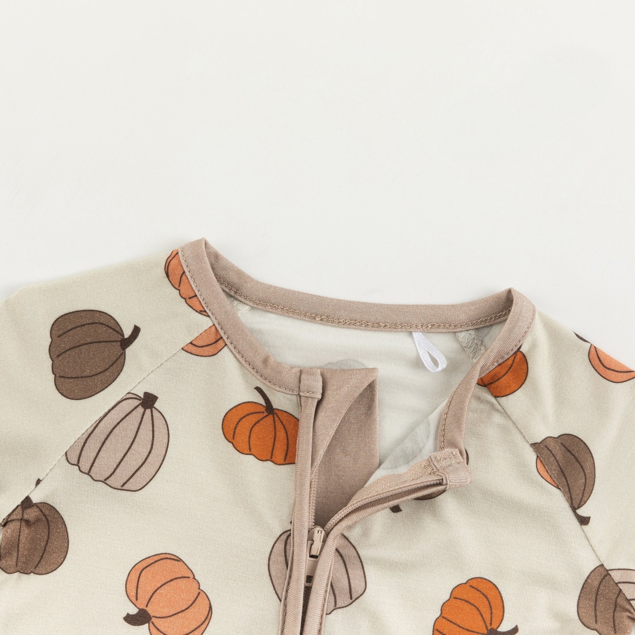 Pumpkins Beige (Convertible Zip Footies) - Image 5