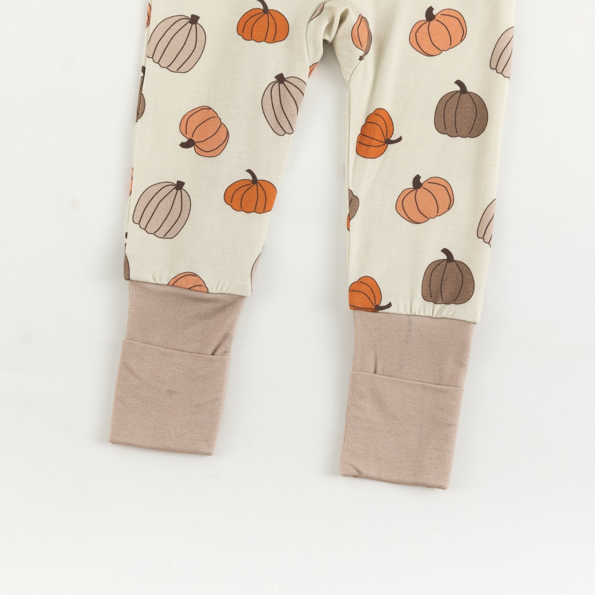 Pumpkins Beige (Convertible Zip Footies) - Image 7