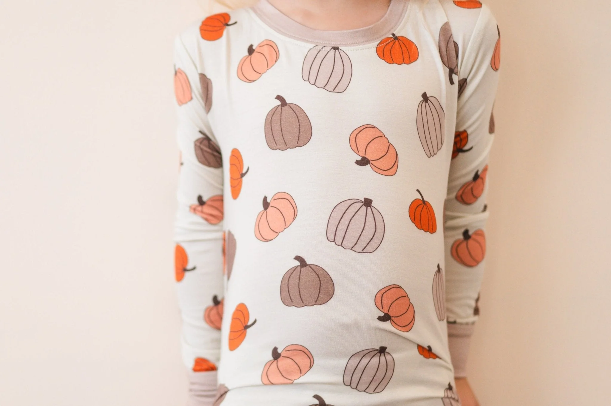 Pumpkins Beige (Long Sleeve PJ) - Image 8