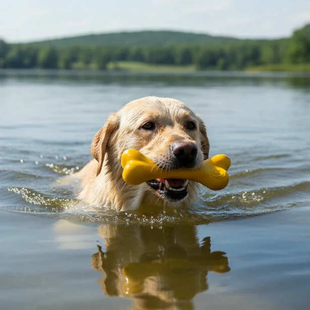 PUP-X Rubber Bone Dog Toy - Durable, Floats, Chew Toy for Large Dogs | USA - Image 9
