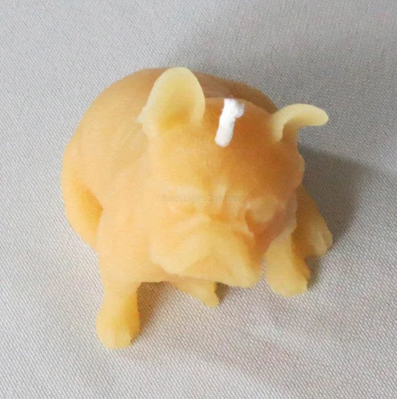 Puppy Dog Beeswax Candle - Image 3