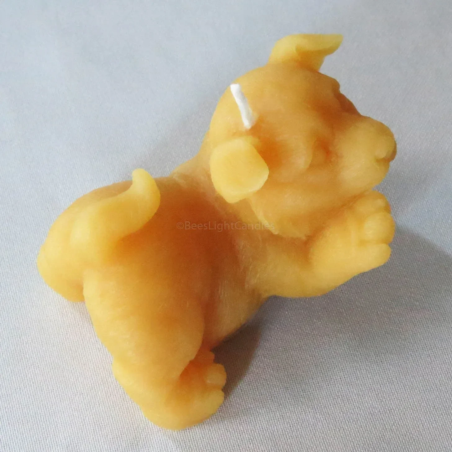 Puppy Dog Giving Paw Beeswax Candle - Image 2