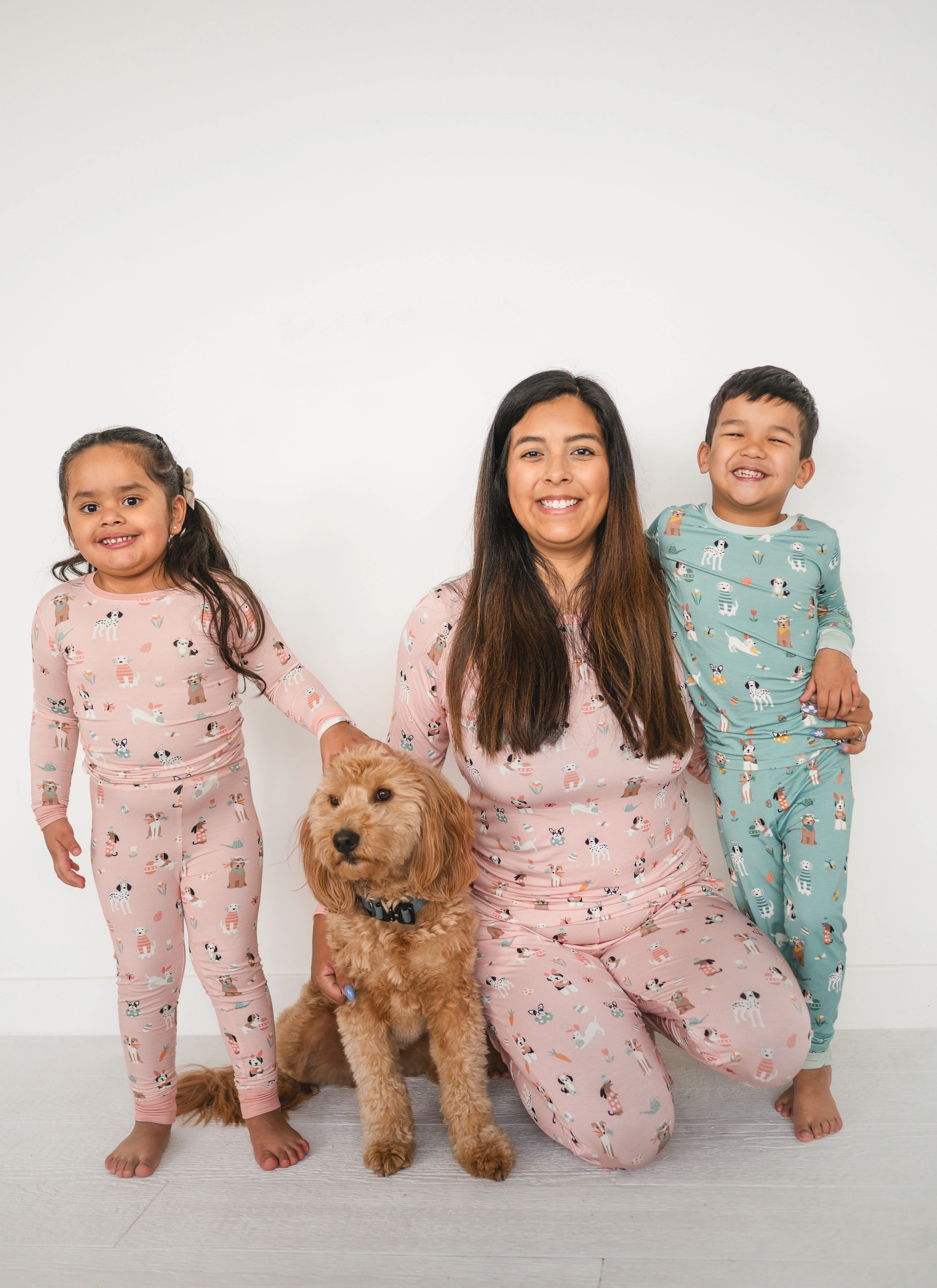 Puppy Egg Hunt (Long Sleeve PJ) - Aquamarine - Image 3