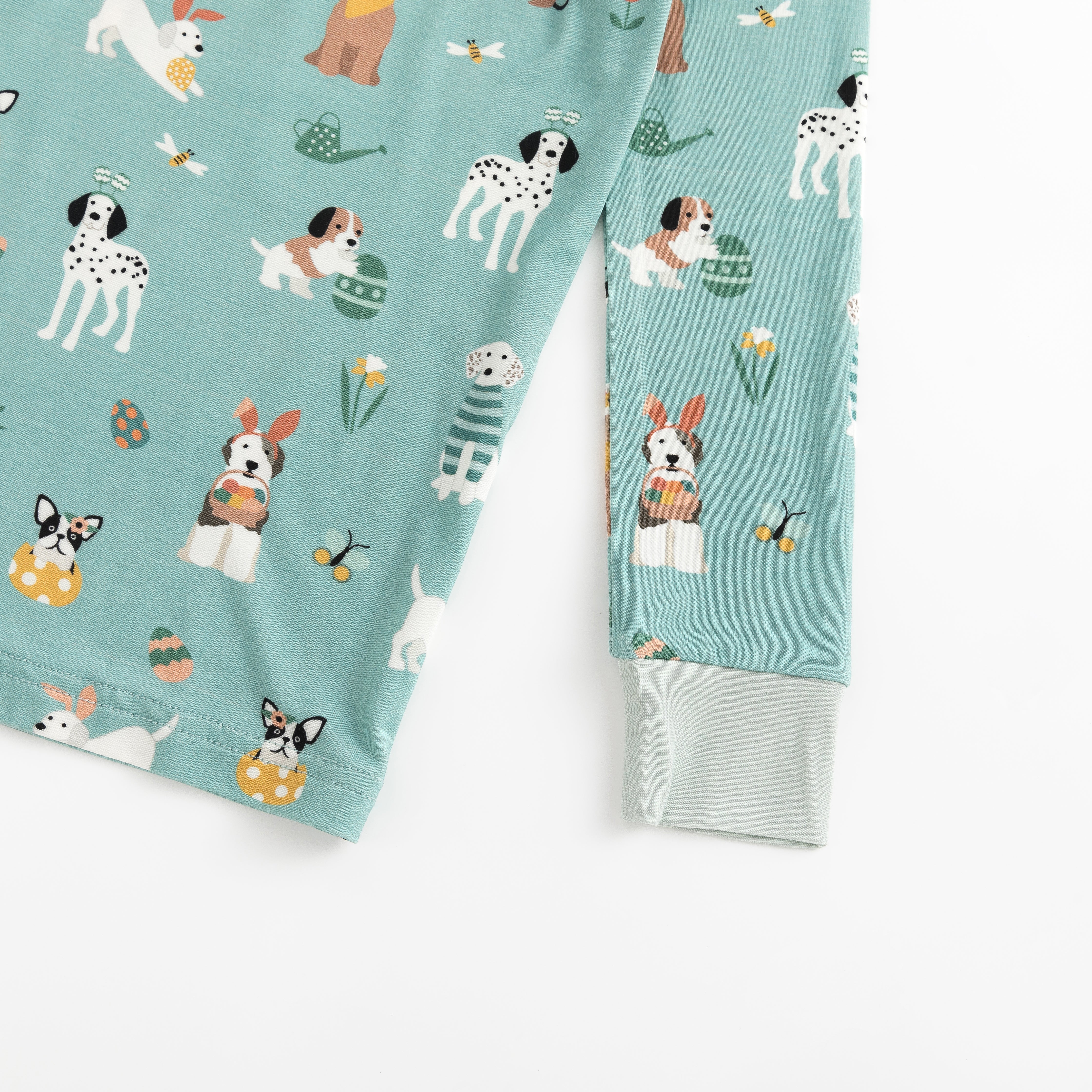 Puppy Egg Hunt (Long Sleeve PJ) - Aquamarine - Image 5