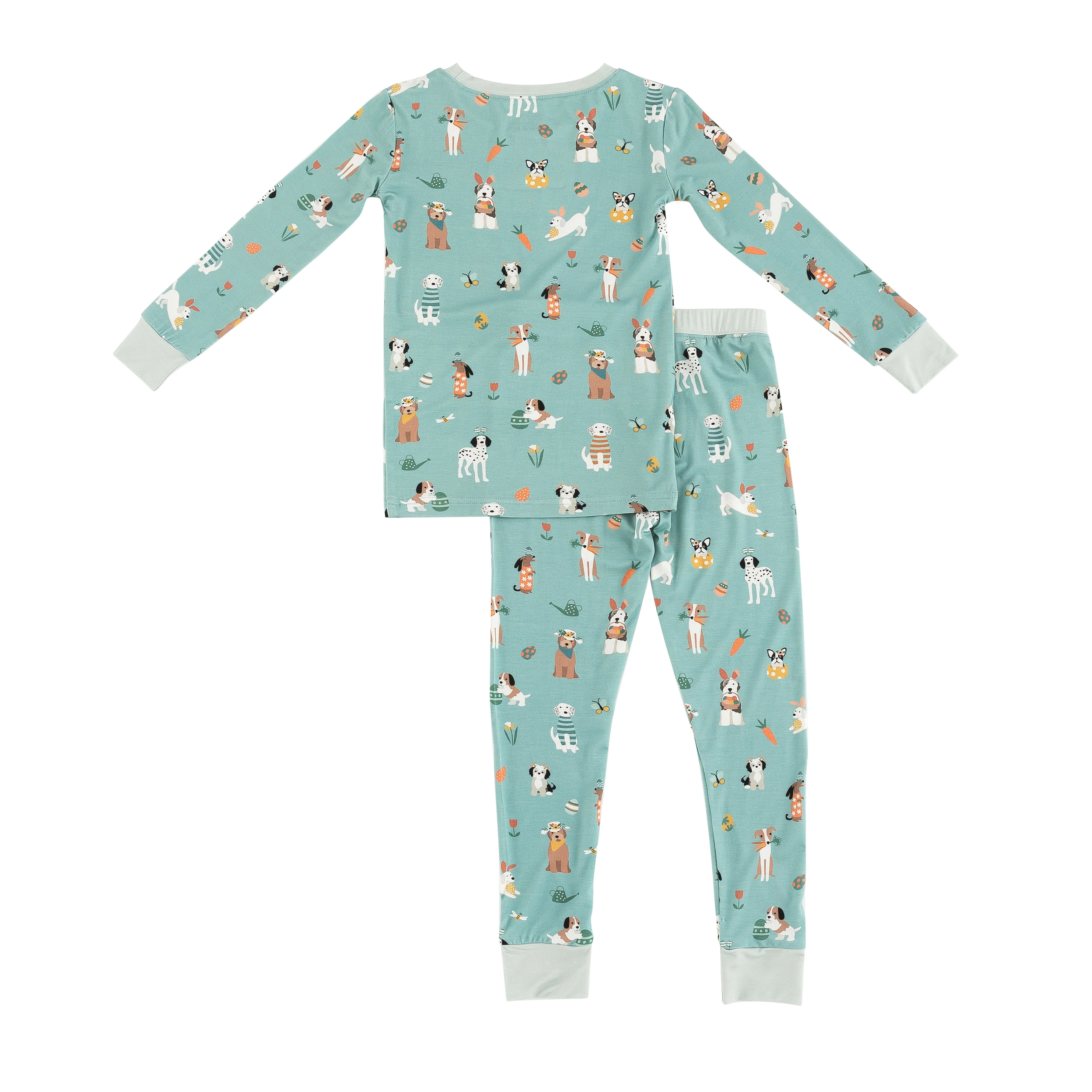 Puppy Egg Hunt (Long Sleeve PJ) - Aquamarine - Image 8