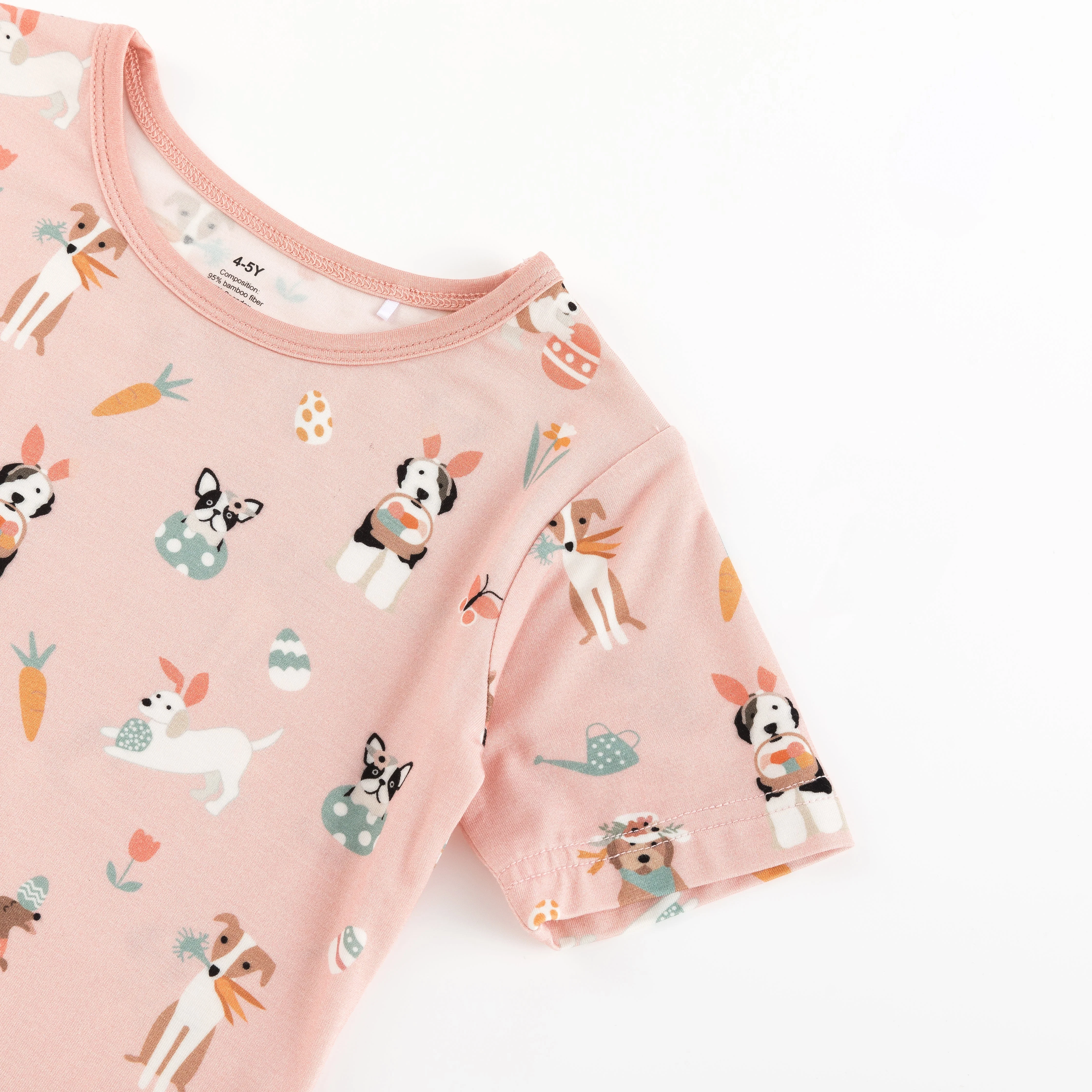 Puppy Egg Hunt (Short Sleeve PJ) - Pink - Image 3