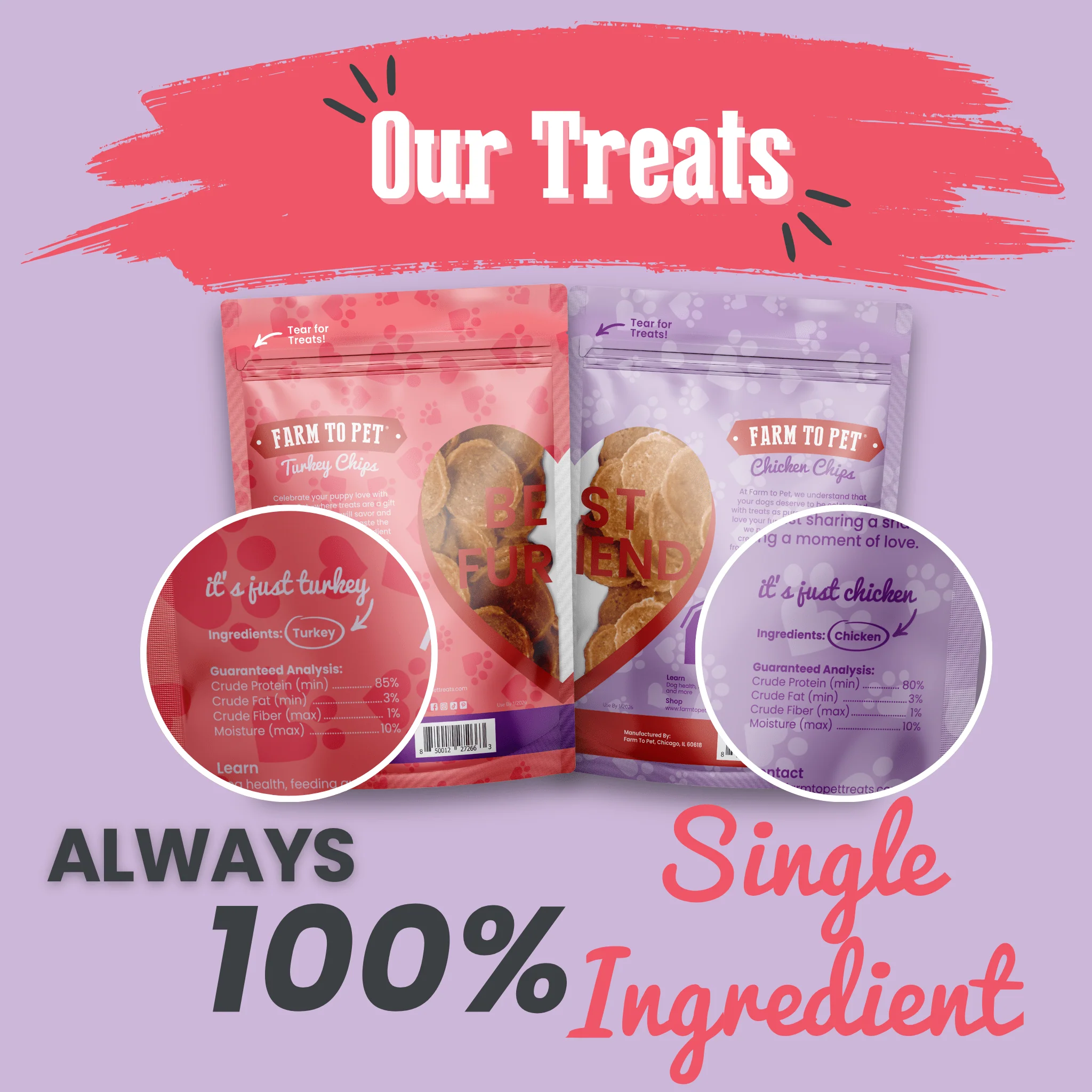 Puppy Love Dog Treat Duo | Poultry Chip Variety Pack - Image 9
