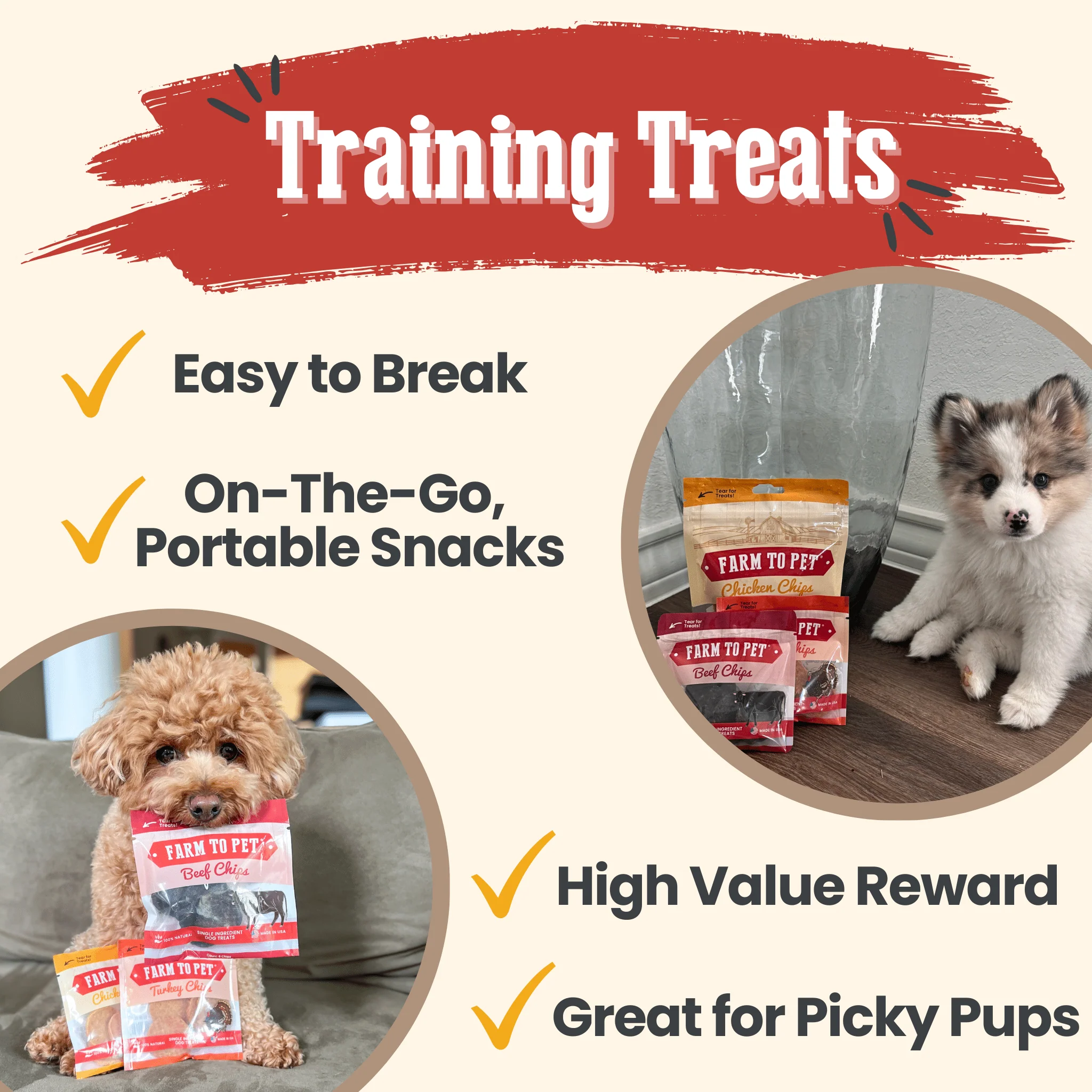 Puppy Packs 'n Snacks Dog Treat Starter Pack | Single-Ingredient Training Treats - Image 5