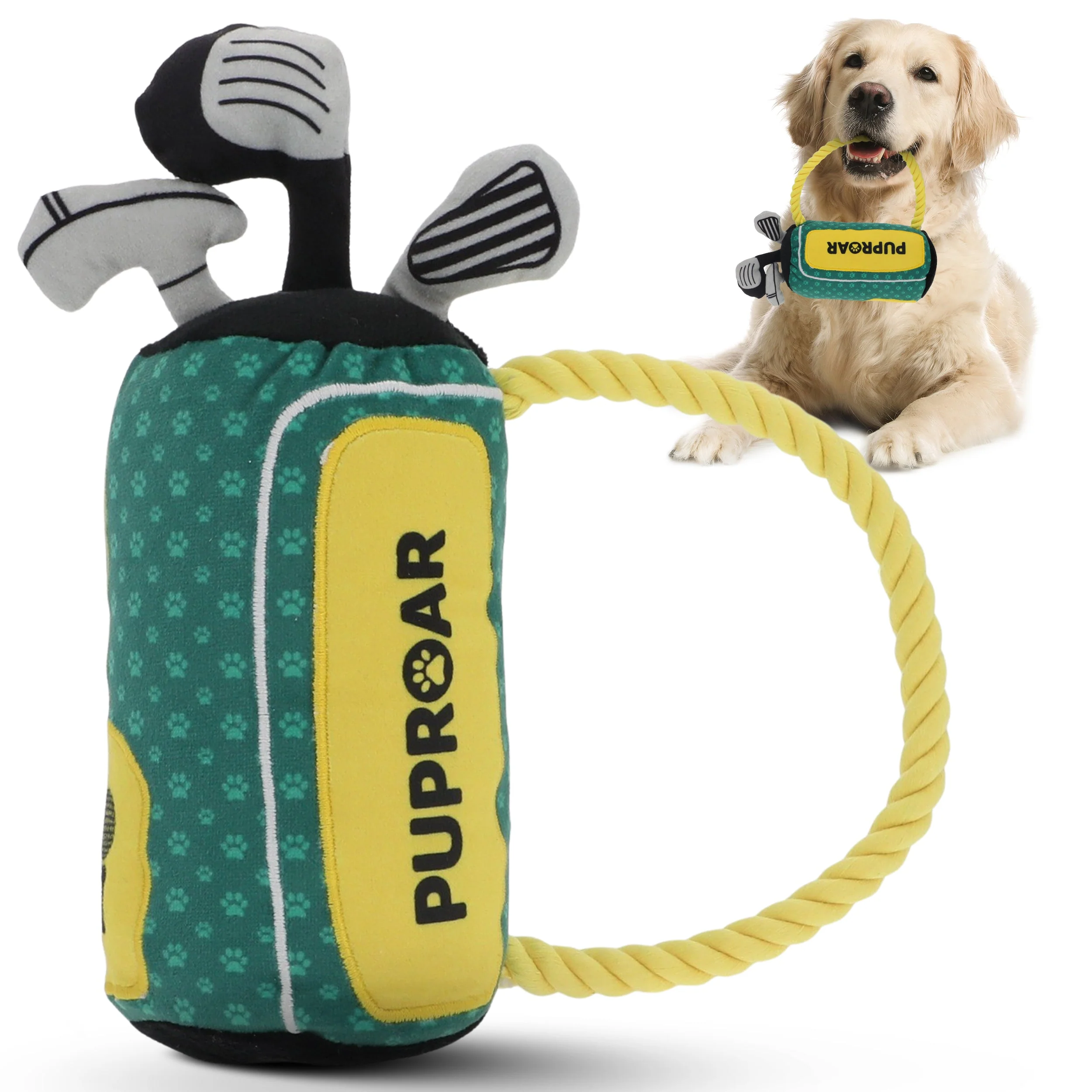 PUPROAR Golf Dog Toy- Squeaky and Crinkle and Squeaky Dog Toy- Ideal Birthday Dog Toy - Image 6