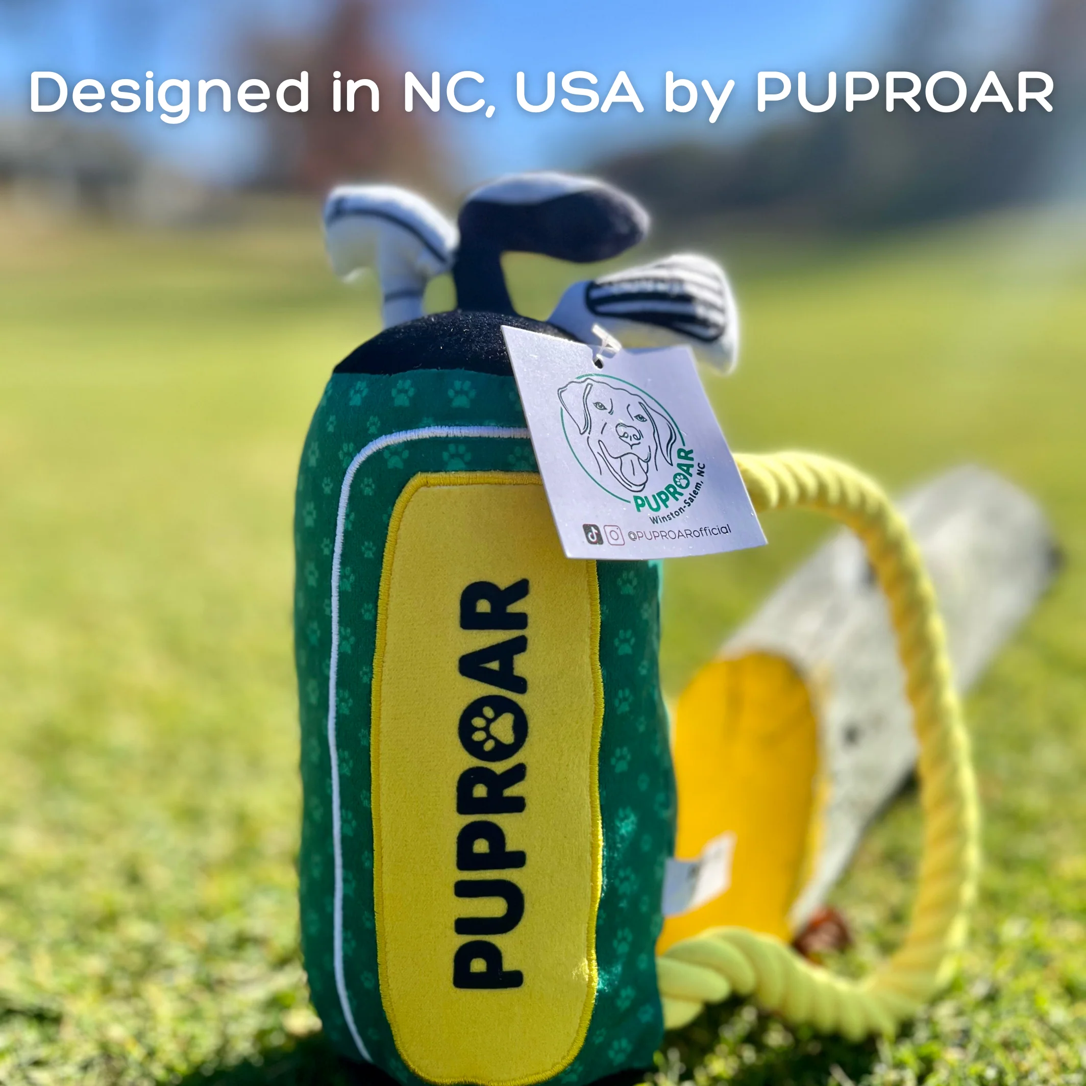 PUPROAR Golf Dog Toy- Squeaky and Crinkle and Squeaky Dog Toy- Ideal Birthday Dog Toy - Image 7