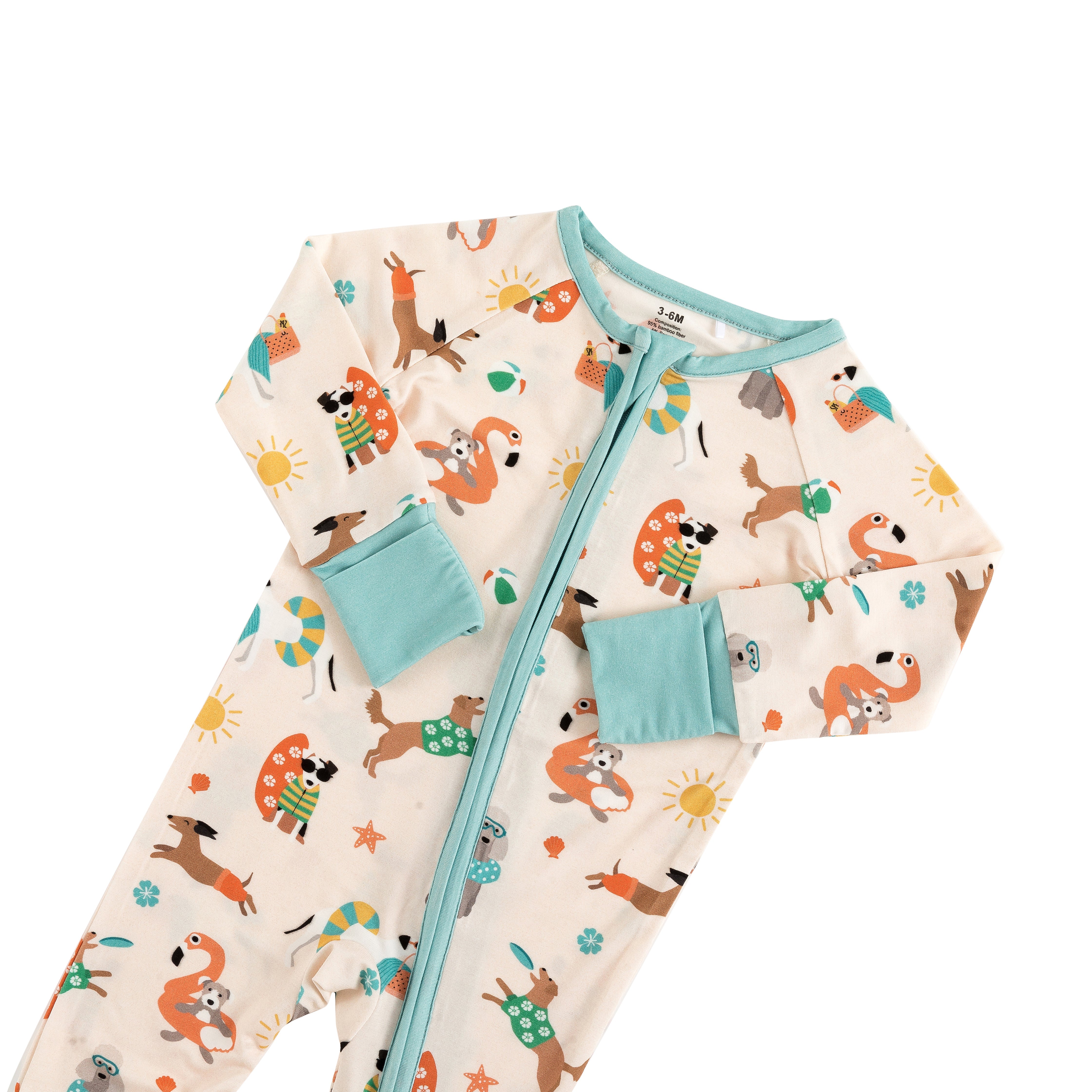 Pups in the Sun (Convertible Zip Footies) - Image 2