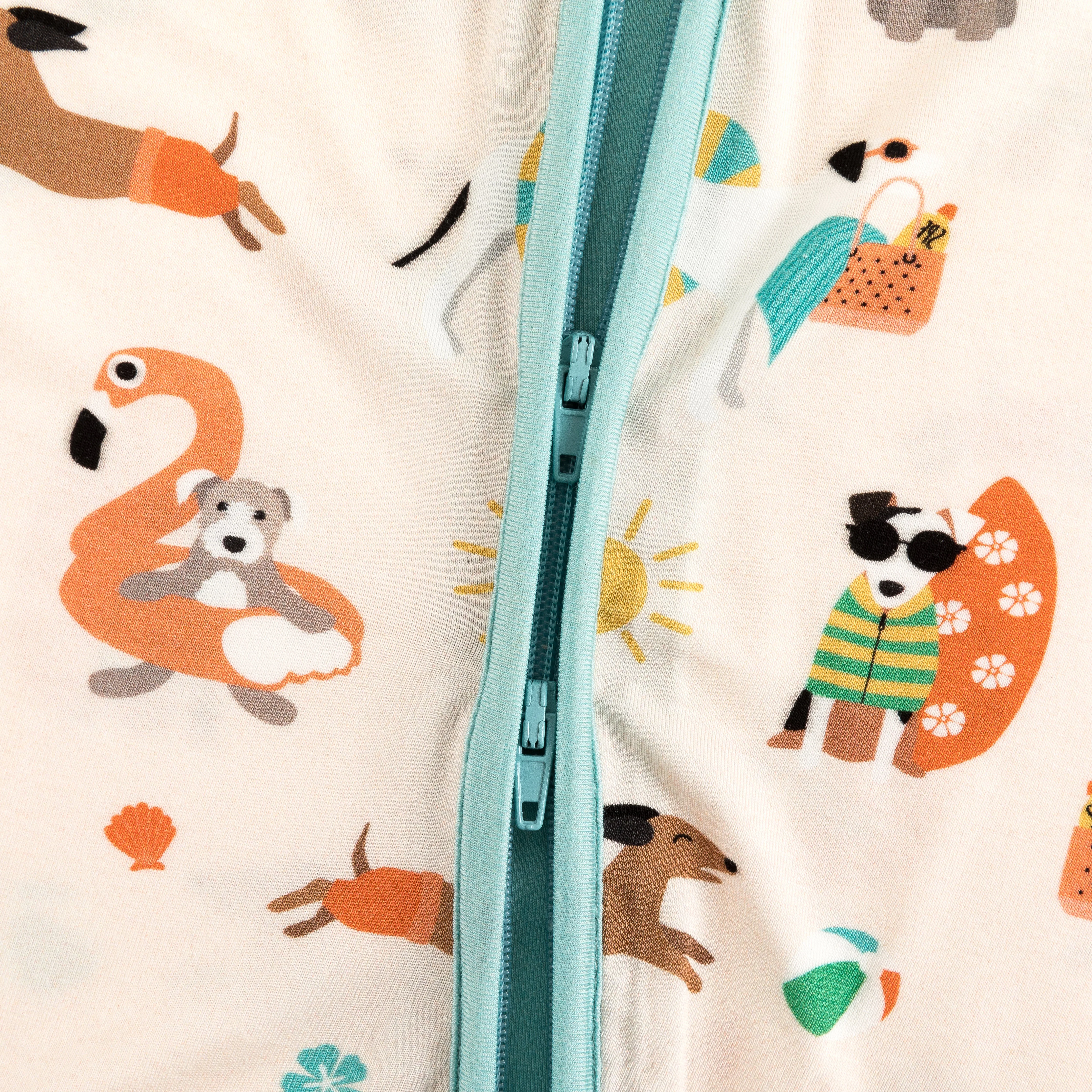 Pups in the Sun (Convertible Zip Footies) - Image 4