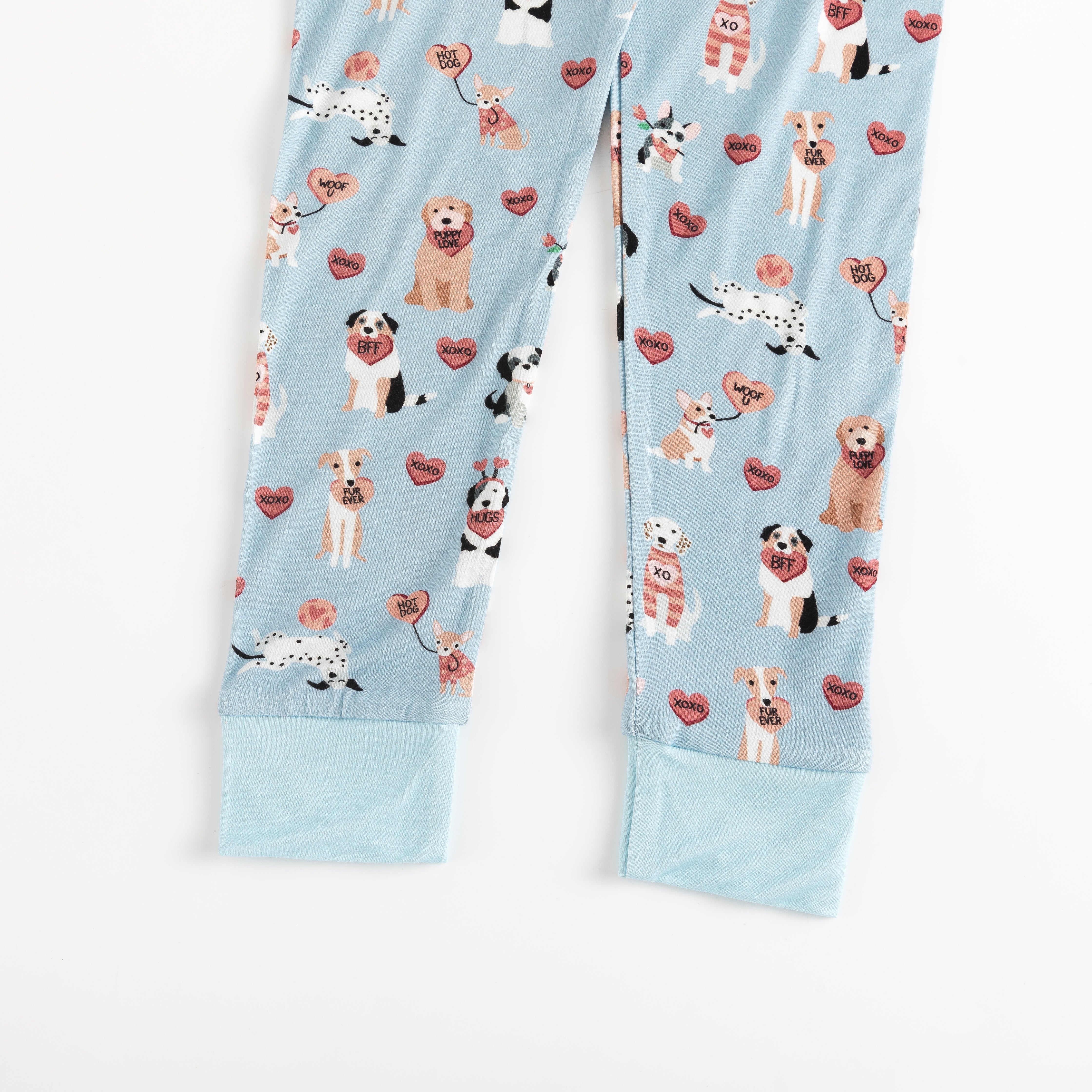 Pups & Kisses (Long Sleeve PJ) - Blue - Image 5