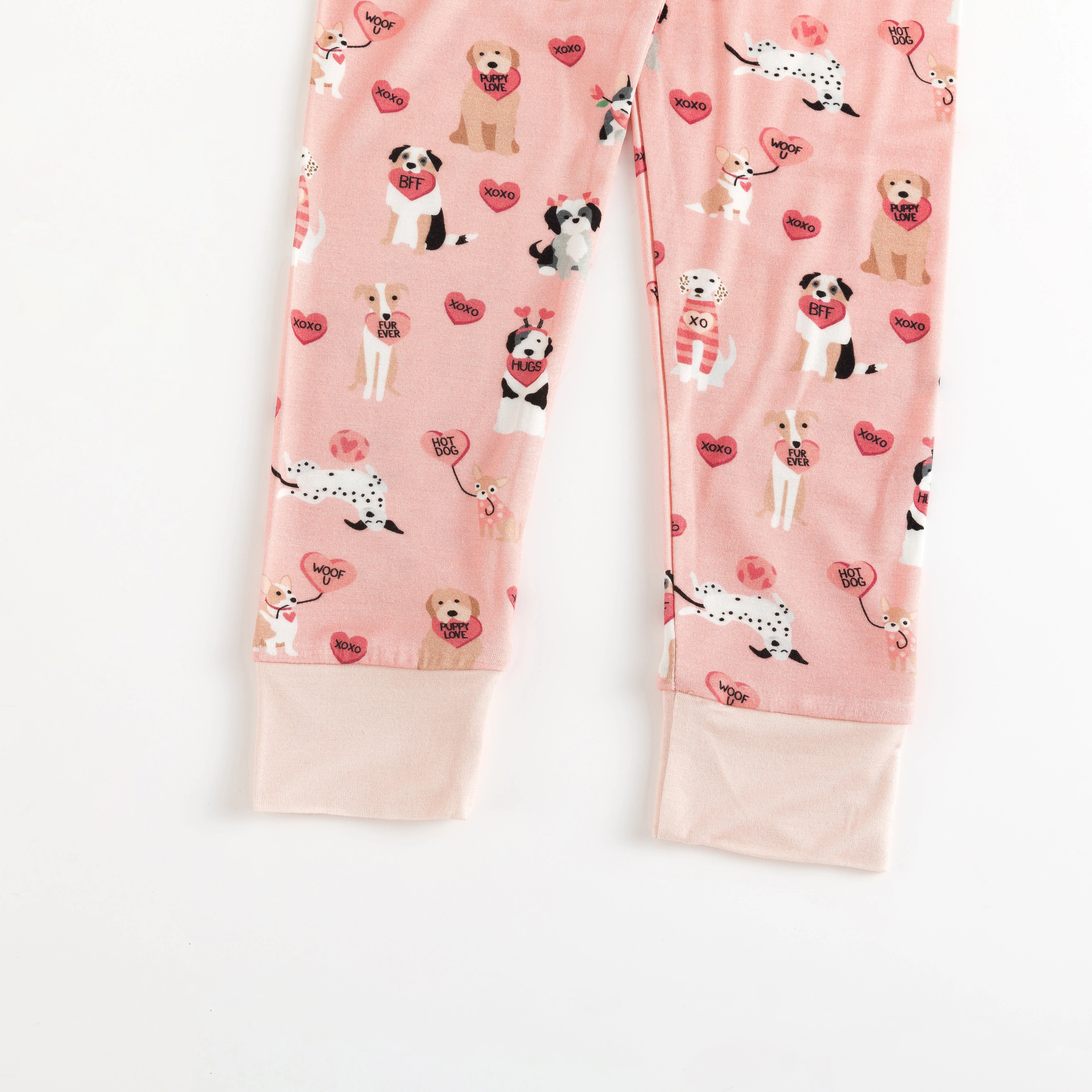 Pups & Kisses (Long Sleeve PJ) - Pink - Image 6