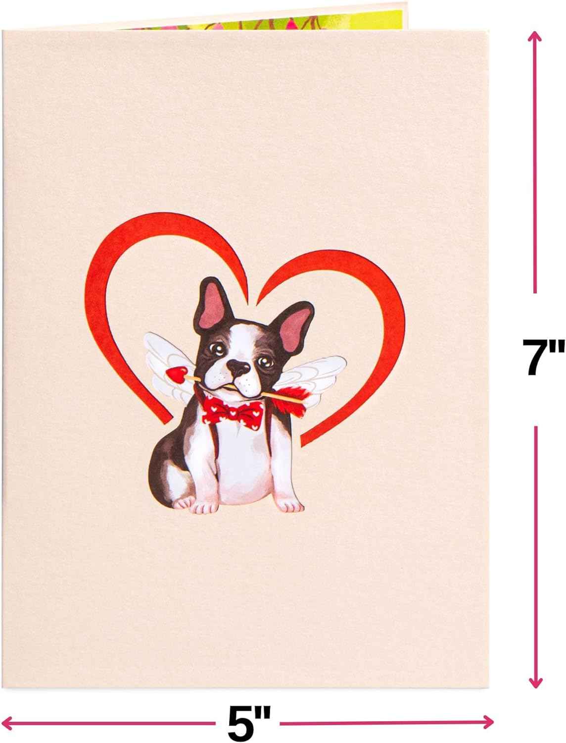 Pup's Love Cabin Pop Up Card, with Keepsake - 5"x7" - Image 2