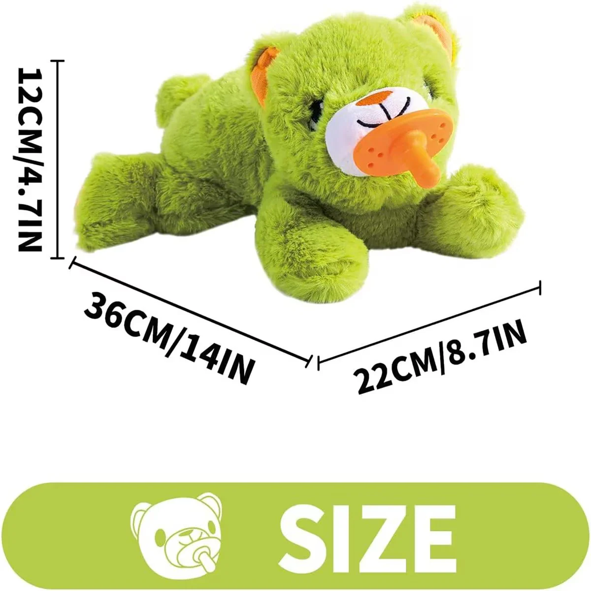 Pups- Puppy Soothing Heartbeat Warm Bear Comfort Dog Sleep Aid Plush Toy - Pacifier Buddy - Image 8
