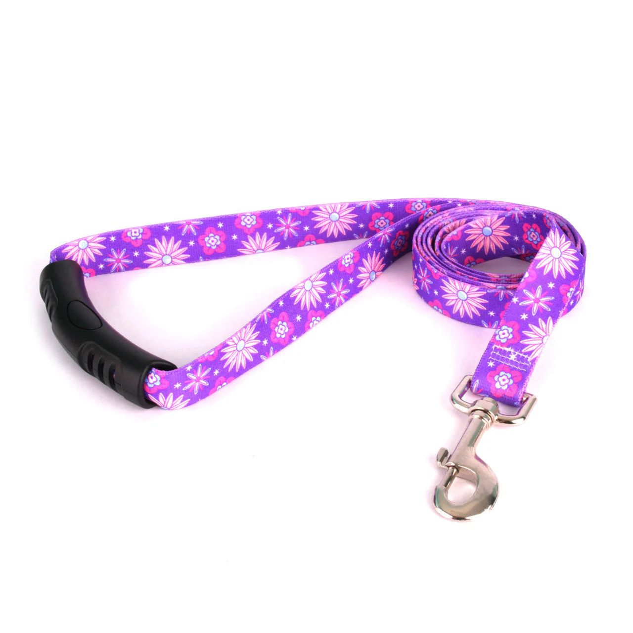 Purple Flowers Dog Leash - Image 2