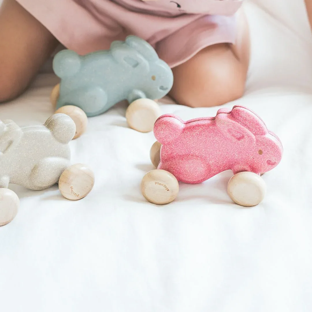Push Along Bunny - Grey - Image 4