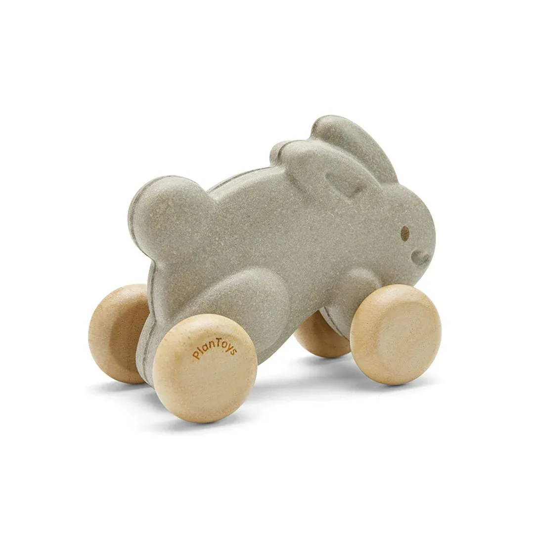 Push Along Bunny - Grey - Image 7
