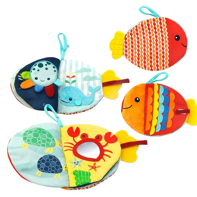 Puzzle baby cartoon little fish cloth book doll - Image 6