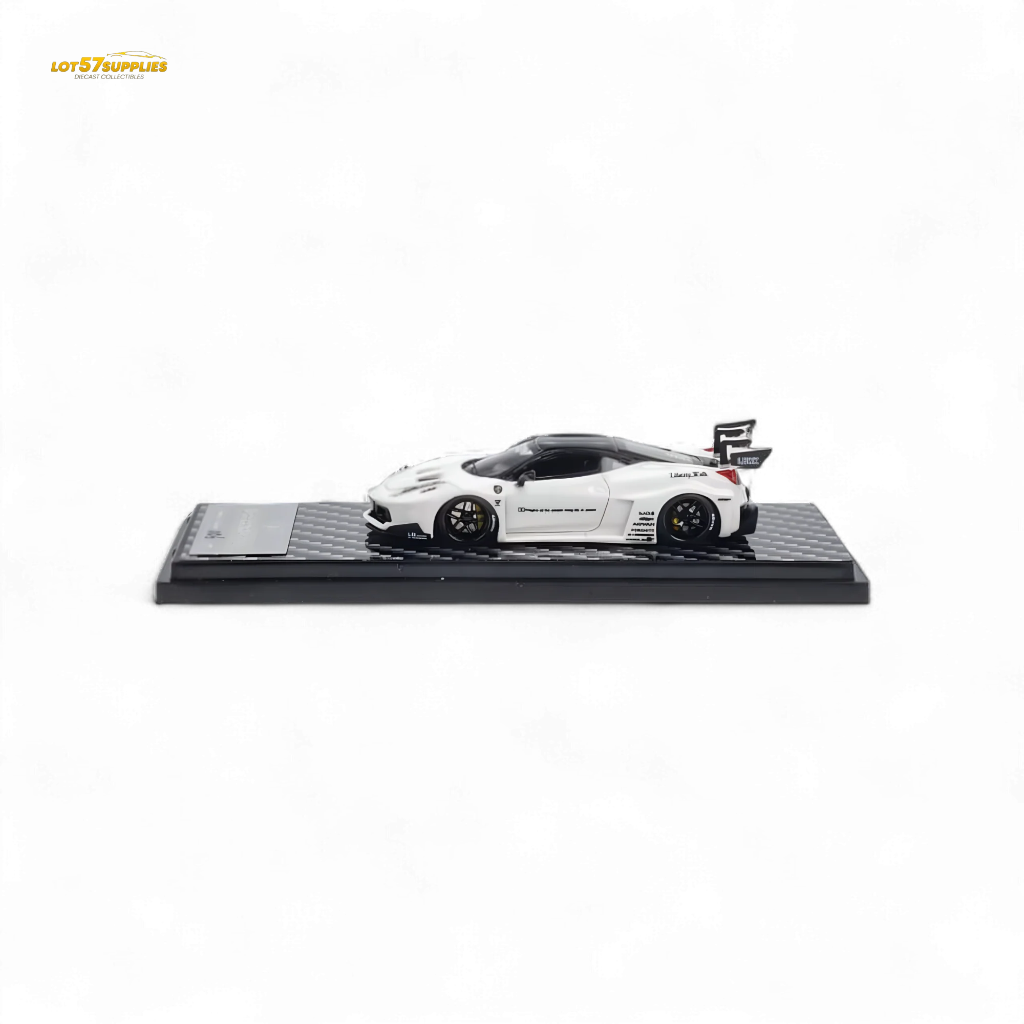 QIDIAN Ferrari 458 LBWK GT White 1:64 - Image 3