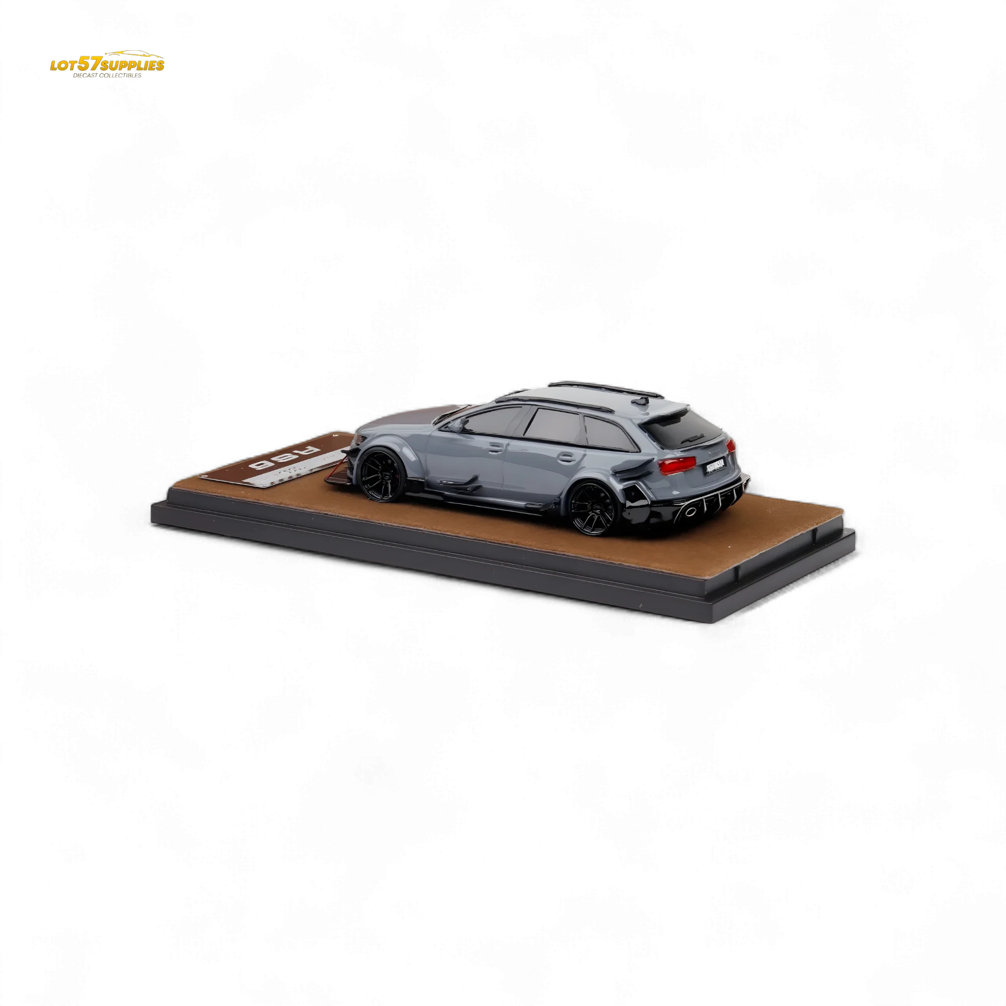 Qidian Model Audi RS6 Avant C7 Cement Grey 1:64 - Image 2