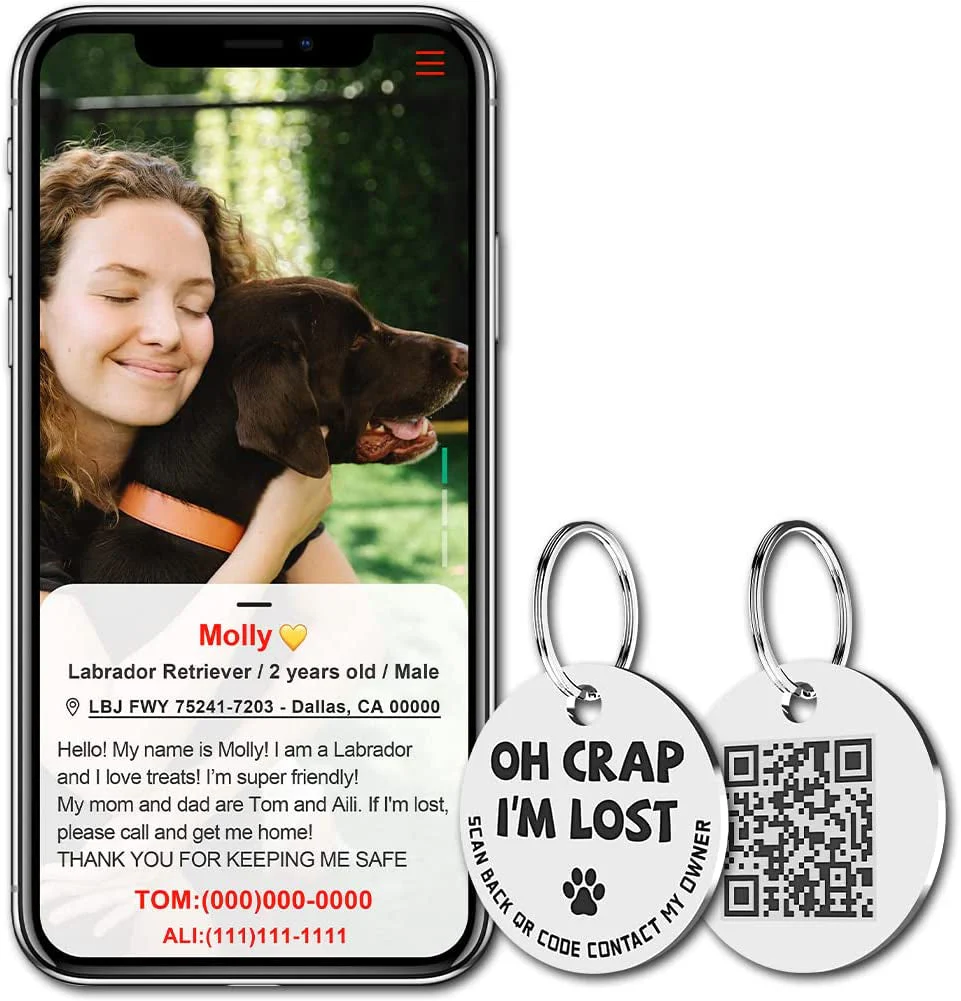 QR Code Pet Tags: Instant Email Alerts & Online Profiles - Image 4