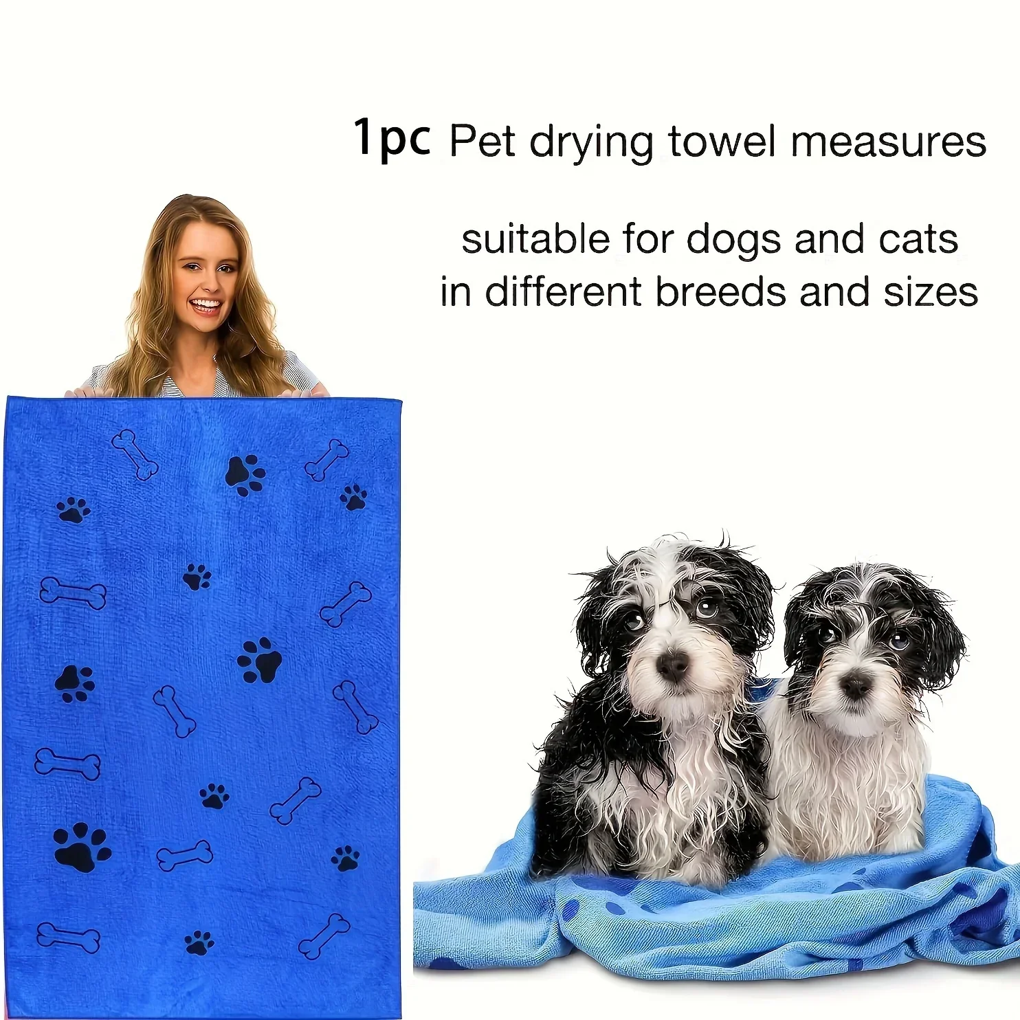 Quick-Drying Microfiber Dog Towel – Super Absorbent - Image 4