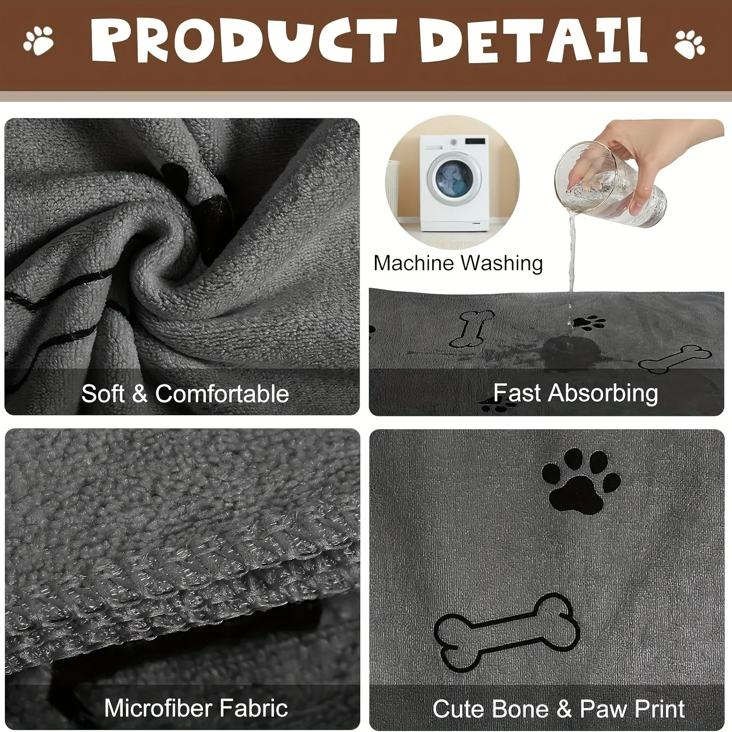 Quick-Drying Microfiber Dog Towel – Super Absorbent - Image 6